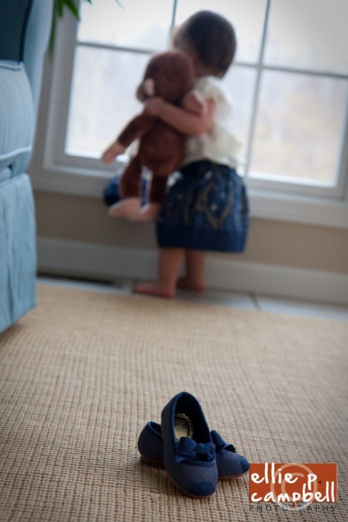 Lily looking out the window