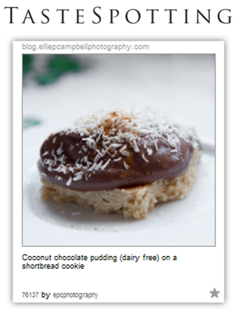 TasteSpotting - Coconut chocolate pudding